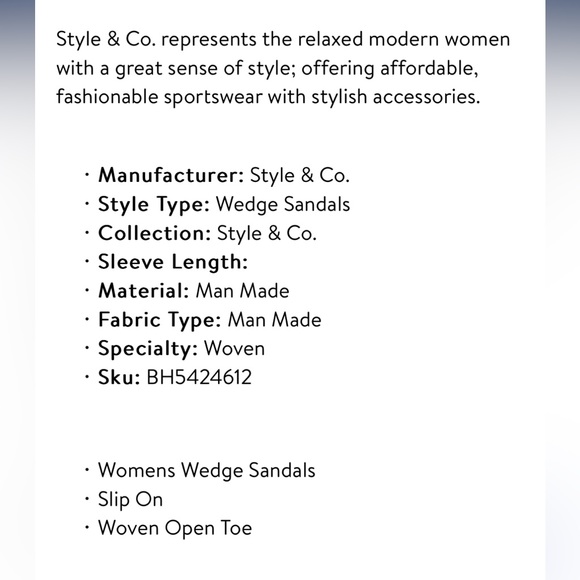 Style & Co Womens Daliaa Natural Woven Faux Leather Wedges Sz 10M Worn 1X - Picture 10 of 10